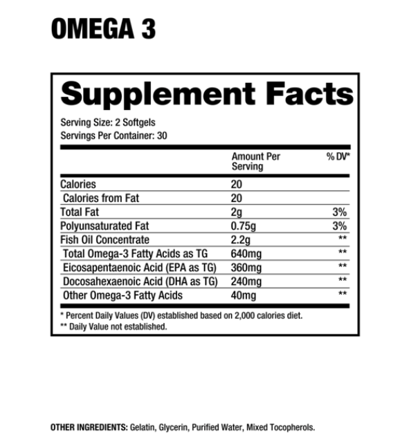 Omega 3 - 60ct