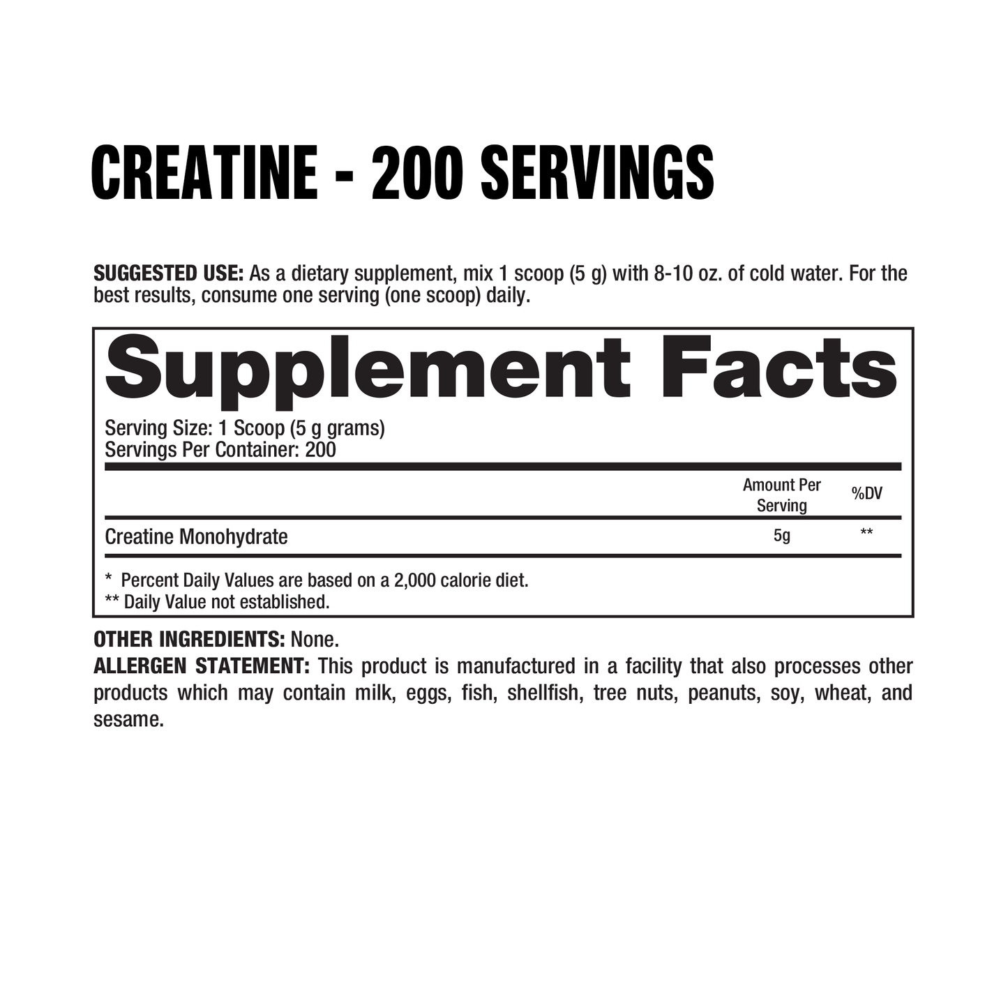 CREATINE MONOHYDRATE