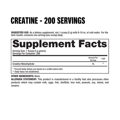CREATINE MONOHYDRATE
