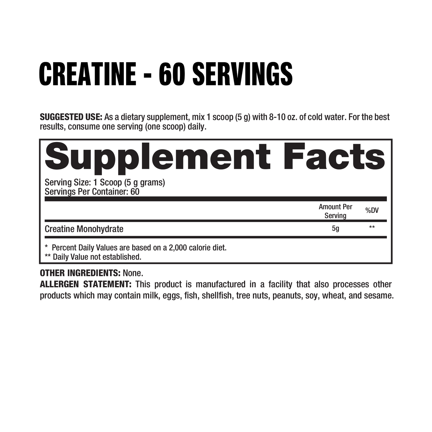 CREATINE MONOHYDRATE