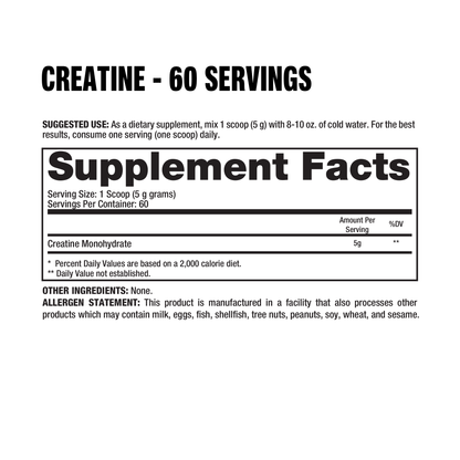 CREATINE MONOHYDRATE