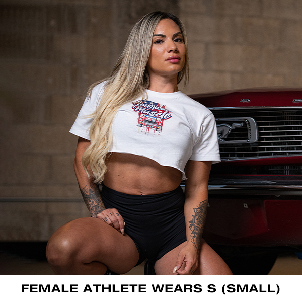 American Muscle Oversized Crop Tee