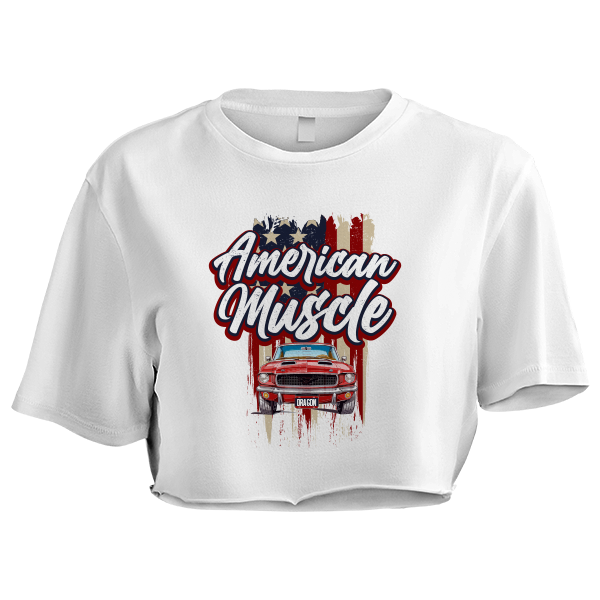 American Muscle Oversized Crop Tee