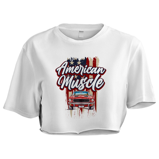 American Muscle Oversized Crop Tee