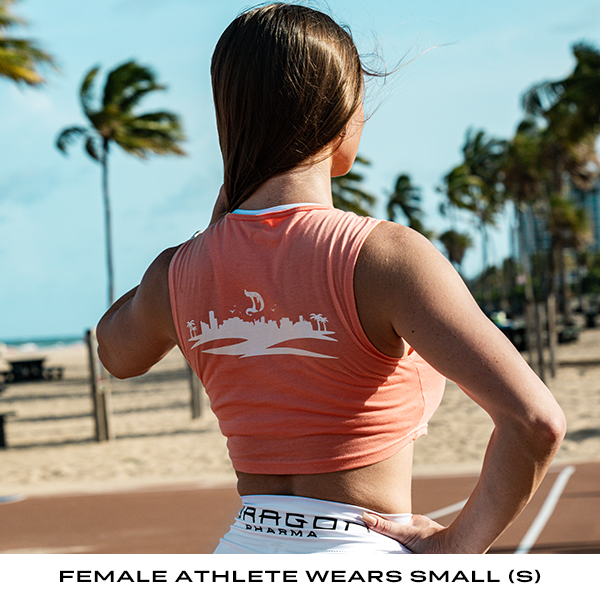 MIAMI CROPPED TANK PEACH