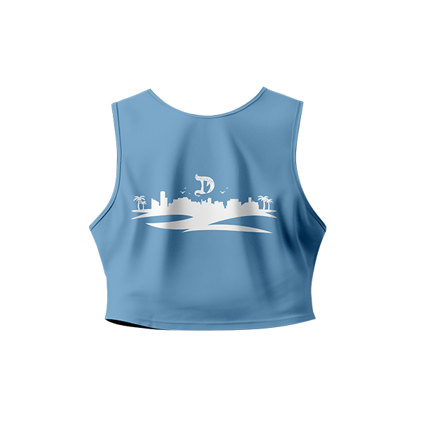 MIAMI CROPPED TANK AQUA