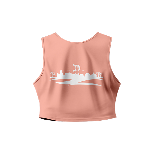 MIAMI CROPPED TANK PEACH