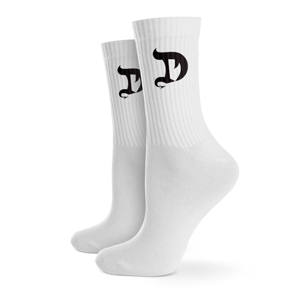 Dragon Socks - White